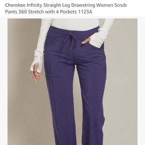 Infinity by Cherokee REG 💜 grape scrub pants